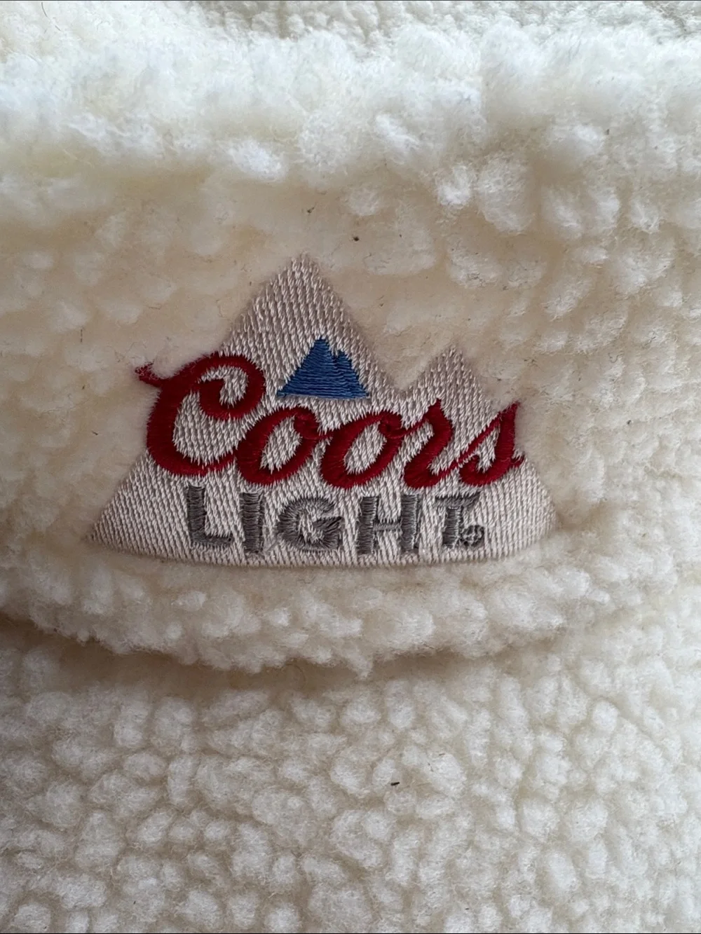 Coors Light Sherpa Bucket Hat in Off-White